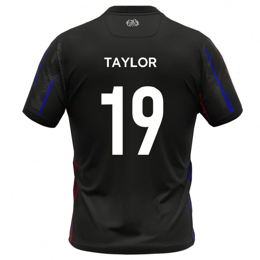 Danxen Kvinnor Archy Taylor #19 Svart Rött Bortatröja Matchtröjor 2025/26 Tröjor T-Tröja