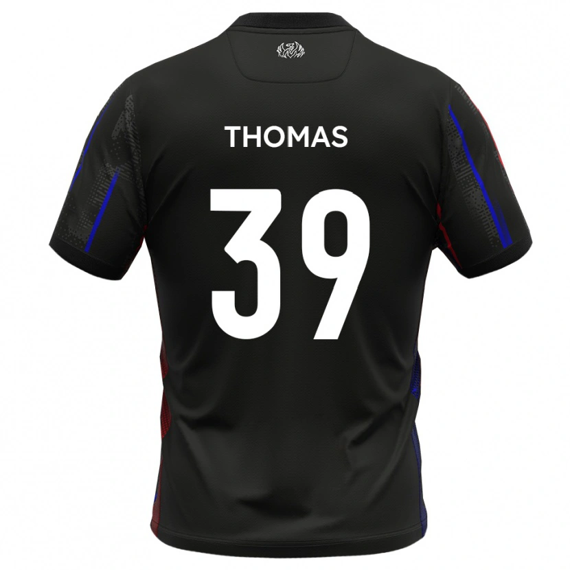 Danxen Kvinnor Kwame Thomas #39 Svart Rött Bortatröja Matchtröjor 2025/26 Tröjor T-Tröja