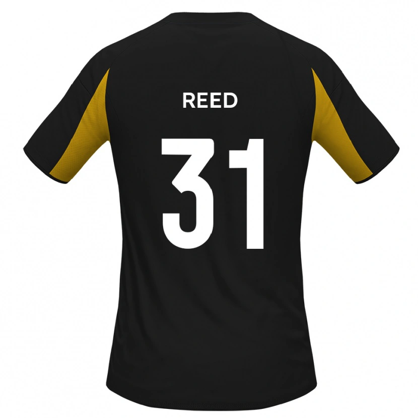 Danxen Kvinnor Sam Reed #31 Svart Gul Bortatröja Matchtröjor 2025/26 Tröjor T-Tröja