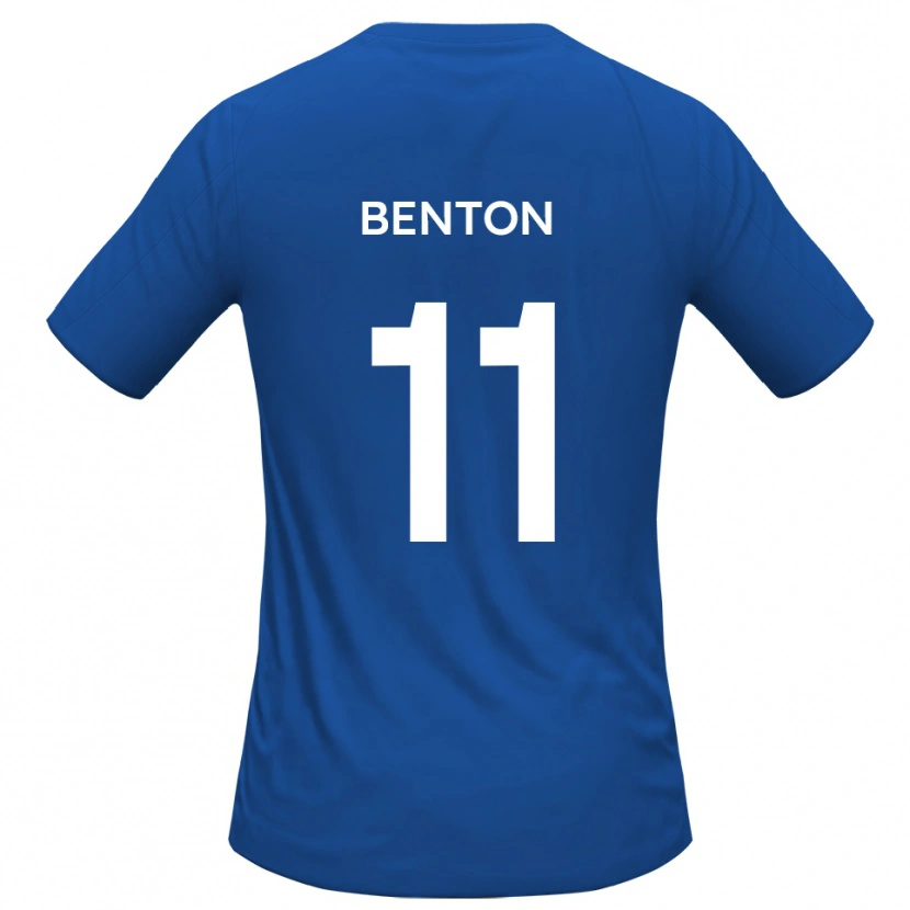 Danxen Kvinnor Jon Benton #11 Himmelsblå Bortatröja Matchtröjor 2025/26 Tröjor T-Tröja