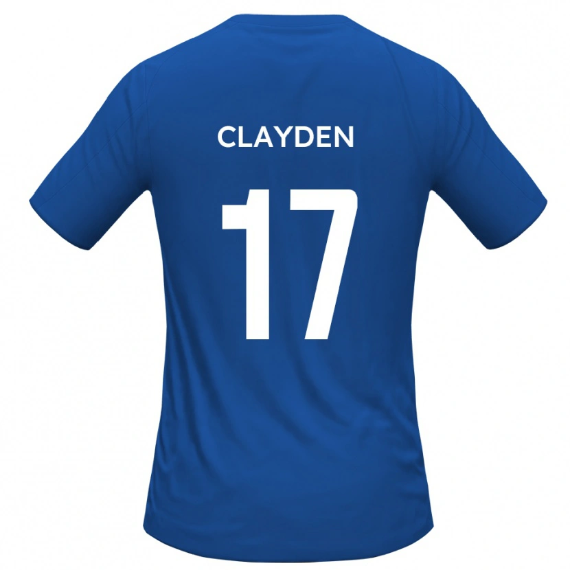 Danxen Kvinnor Charles Clayden #17 Himmelsblå Bortatröja Matchtröjor 2025/26 Tröjor T-Tröja