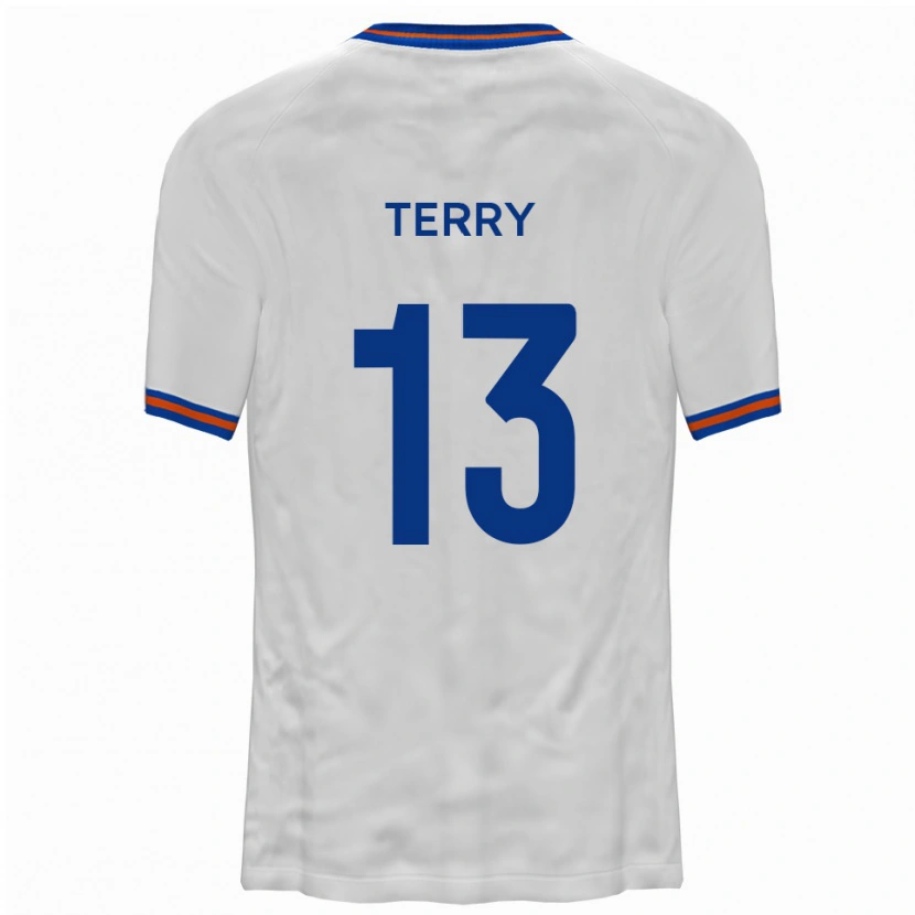 Danxen Kvinnor Mason Terry #13 Vit Blå Bortatröja Matchtröjor 2025/26 Tröjor T-Tröja