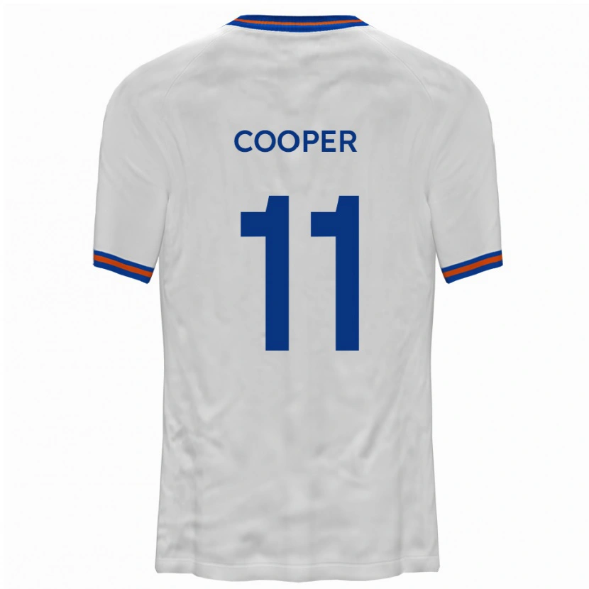 Danxen Kvinnor Chay Cooper #11 Vit Blå Bortatröja Matchtröjor 2025/26 Tröjor T-Tröja