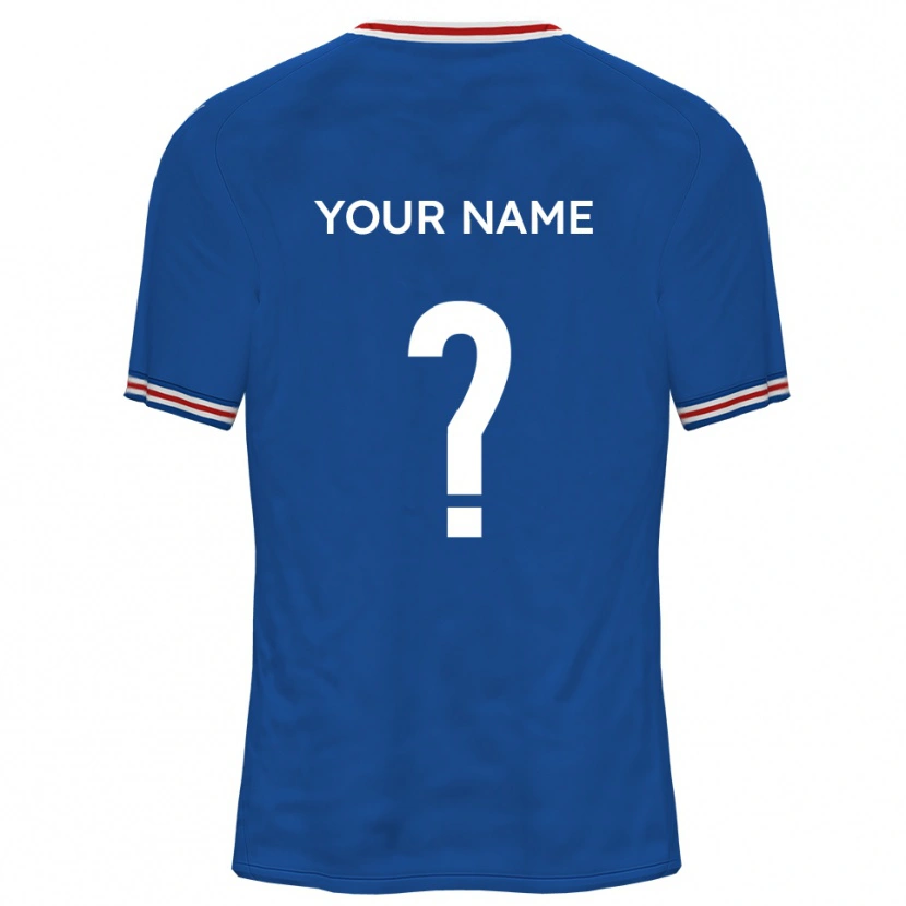 Danxen Kvinnor Ditt Namn #0 Dodger Blå Bortatröja Matchtröjor 2025/26 Tröjor T-Tröja