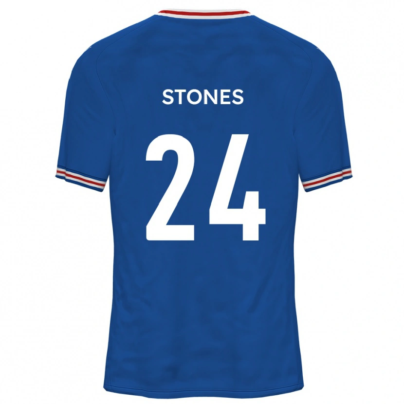 Danxen Kvinnor Josh Stones #24 Dodger Blå Bortatröja Matchtröjor 2025/26 Tröjor T-Tröja