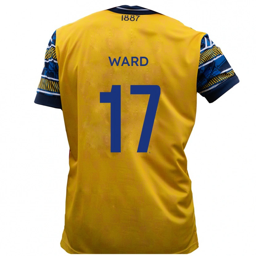 Danxen Kvinnor Matt Ward #17 Gul Svart Bortatröja Matchtröjor 2025/26 Tröjor T-Tröja