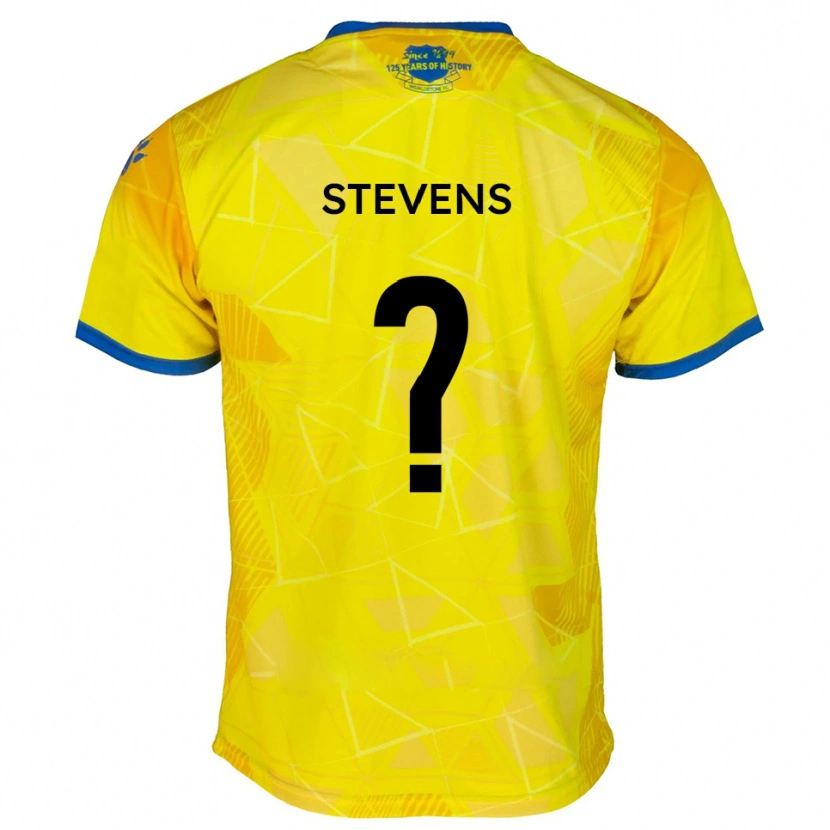 Danxen Kvinnor James Stevens #0 Gult Blått Bortatröja Matchtröjor 2025/26 Tröjor T-Tröja