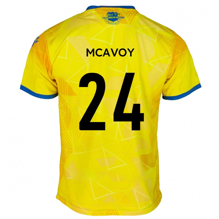 Danxen Kvinnor Connor Mcavoy #24 Gult Blått Bortatröja Matchtröjor 2025/26 Tröjor T-Tröja