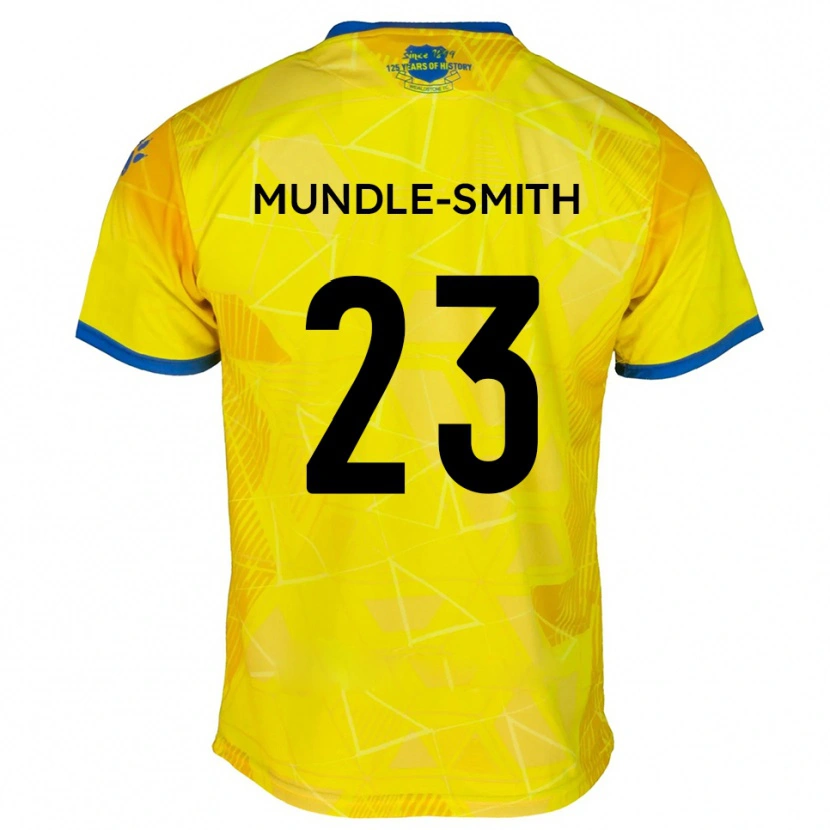 Danxen Kvinnor Jaydn Mundle-Smith #23 Gult Blått Bortatröja Matchtröjor 2025/26 Tröjor T-Tröja