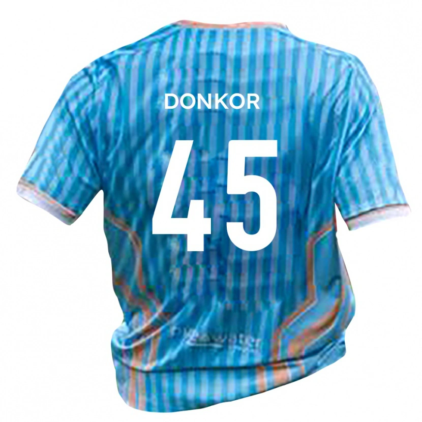 Danxen Kvinnor Kwaku Donkor #45 Svart Guld Bortatröja Matchtröjor 2025/26 Tröjor T-Tröja