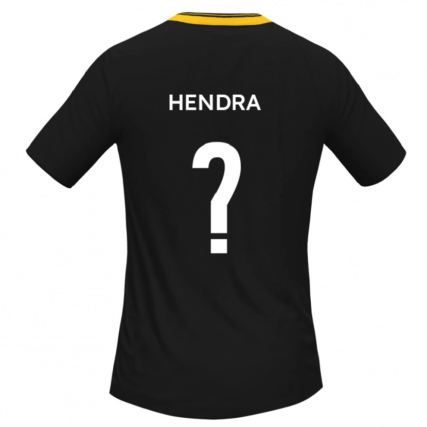 Danxen Kvinnor Amber Hendra #0 Svart Gult Bortatröja Matchtröjor 2025/26 Tröjor T-Tröja