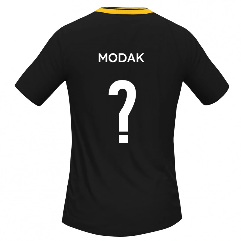 Danxen Kvinnor Sophie Modak #0 Svart Gult Bortatröja Matchtröjor 2025/26 Tröjor T-Tröja