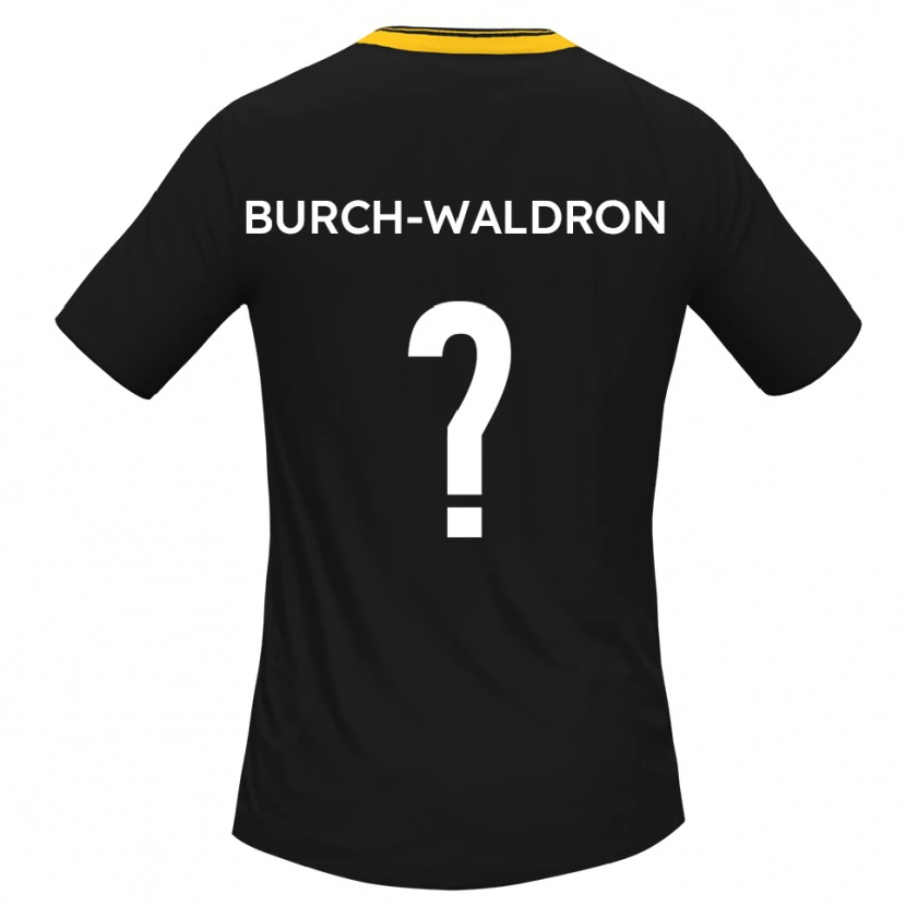 Danxen Kvinnor K'shaela Burch-Waldron #0 Svart Gult Bortatröja Matchtröjor 2025/26 Tröjor T-Tröja
