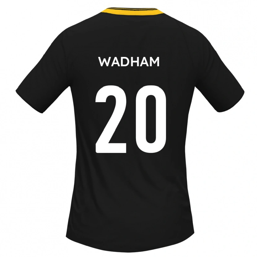 Danxen Kvinnor Jack Wadham #20 Svart Gult Bortatröja Matchtröjor 2025/26 Tröjor T-Tröja