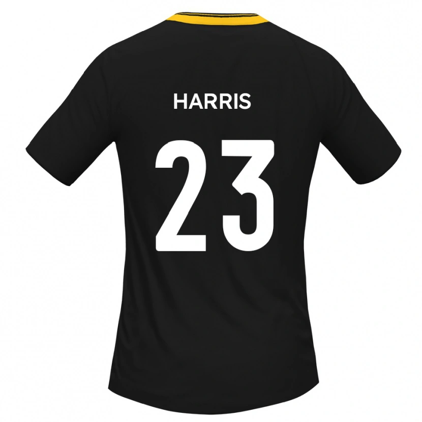 Danxen Kvinnor Jayden Harris #23 Svart Gult Bortatröja Matchtröjor 2025/26 Tröjor T-Tröja