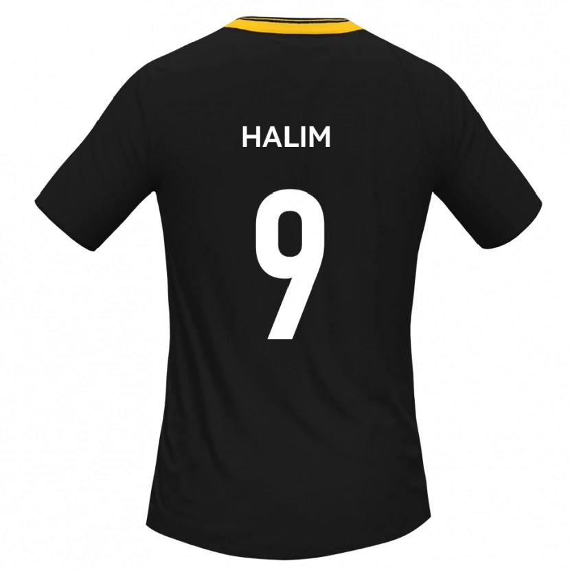 Danxen Kvinnor Mehmet Halim #9 Svart Gult Bortatröja Matchtröjor 2025/26 Tröjor T-Tröja