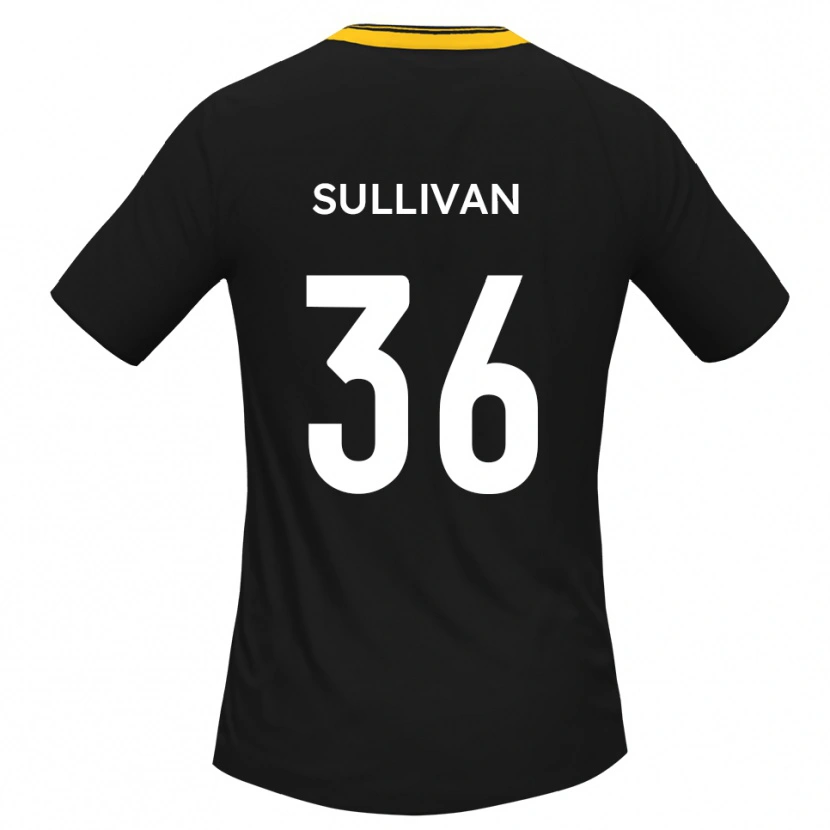 Danxen Kvinnor Cameron Sullivan #36 Svart Gult Bortatröja Matchtröjor 2025/26 Tröjor T-Tröja