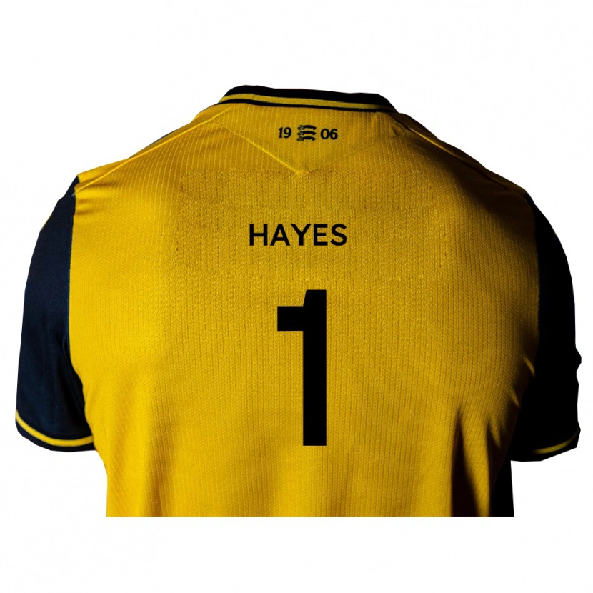 Danxen Kvinnor Nick Hayes #1 Gul Svart Bortatröja Matchtröjor 2025/26 Tröjor T-Tröja