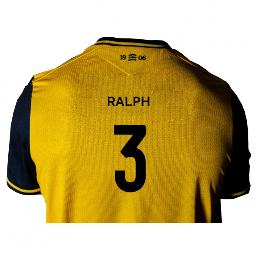 Danxen Kvinnor Nathan Ralph #3 Gul Svart Bortatröja Matchtröjor 2025/26 Tröjor T-Tröja