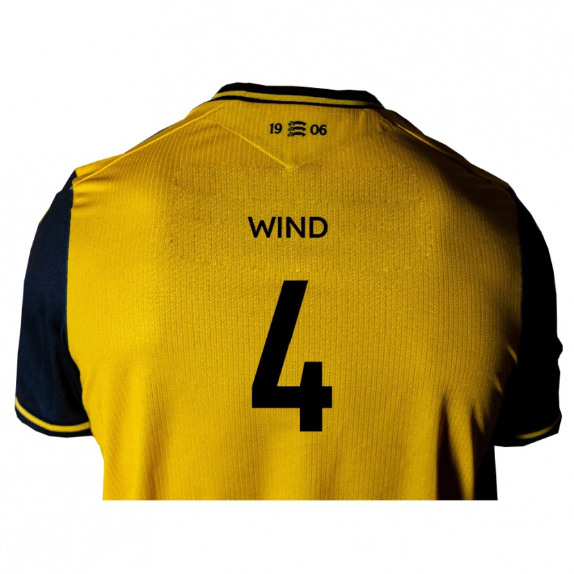 Danxen Kvinnor George Wind #4 Gul Svart Bortatröja Matchtröjor 2025/26 Tröjor T-Tröja