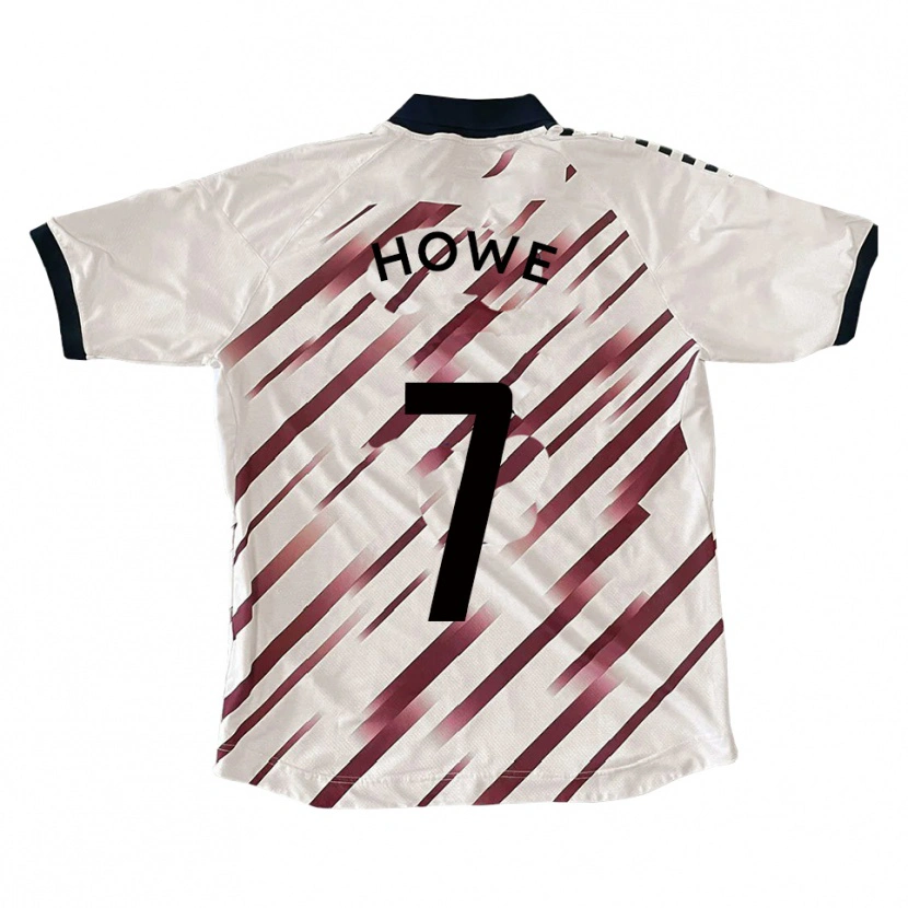 Danxen Kvinnor Declan Howe #7 Vit Röd Bortatröja Matchtröjor 2025/26 Tröjor T-Tröja