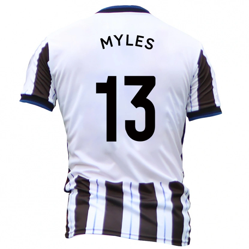 Danxen Kvinnor Tom Myles #13 Vit Svart Bortatröja Matchtröjor 2025/26 Tröjor T-Tröja