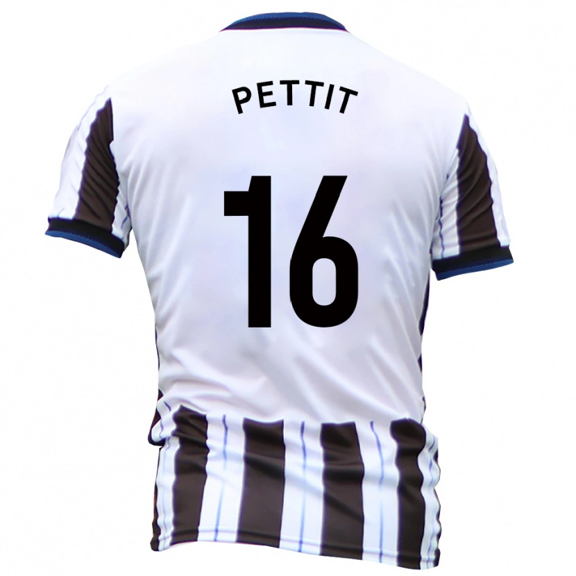 Danxen Kvinnor Casey Pettit #16 Vit Svart Bortatröja Matchtröjor 2025/26 Tröjor T-Tröja