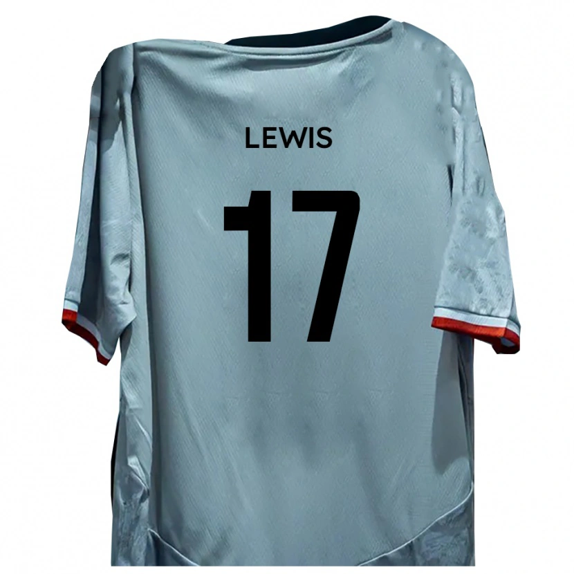 Danxen Kvinnor Paul Lewis #17 Vit Svart Bortatröja Matchtröjor 2025/26 Tröjor T-Tröja