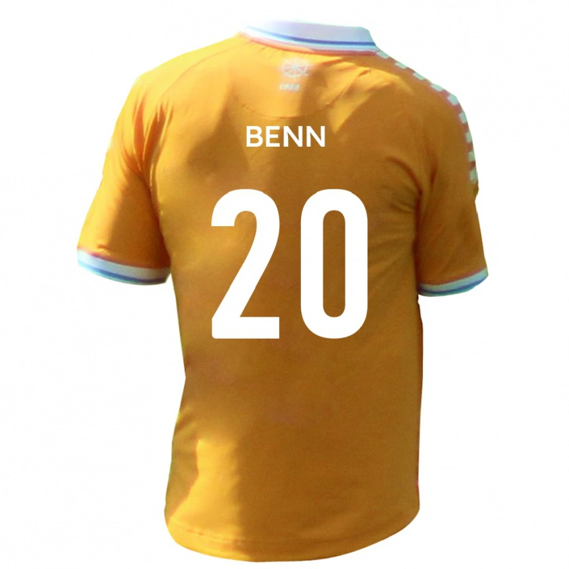 Danxen Kvinnor Jay Benn #20 Gul Blå Bortatröja Matchtröjor 2025/26 Tröjor T-Tröja