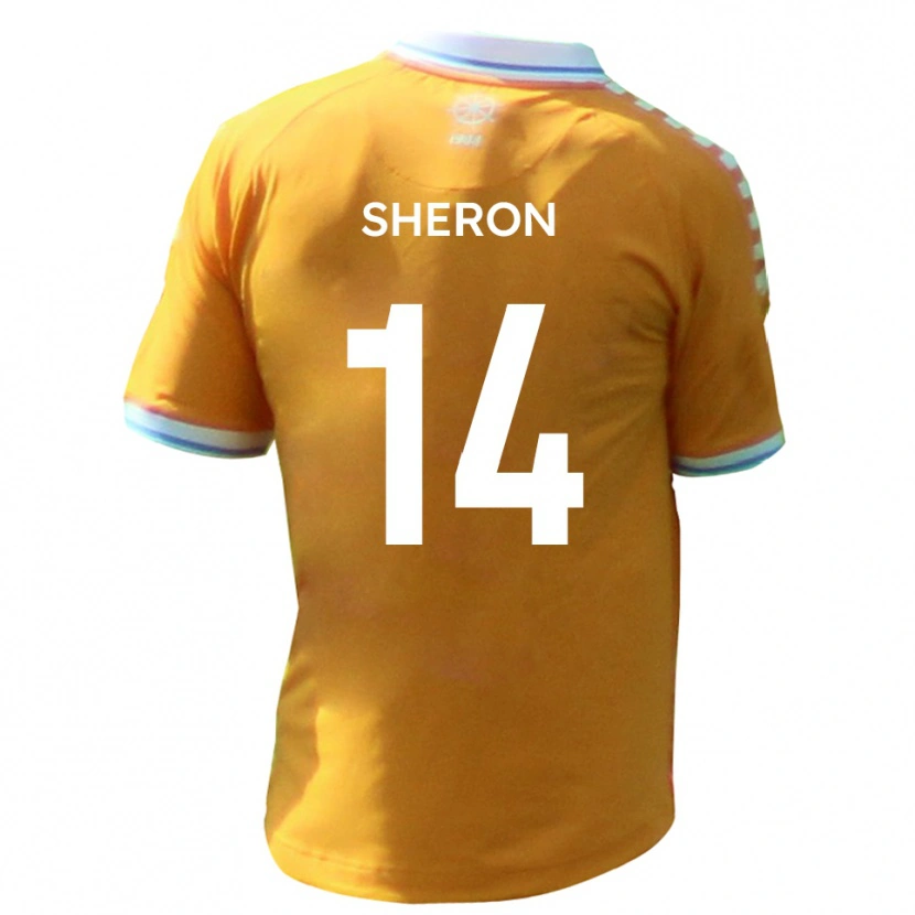 Danxen Kvinnor Nathan Sheron #14 Gul Blå Bortatröja Matchtröjor 2025/26 Tröjor T-Tröja