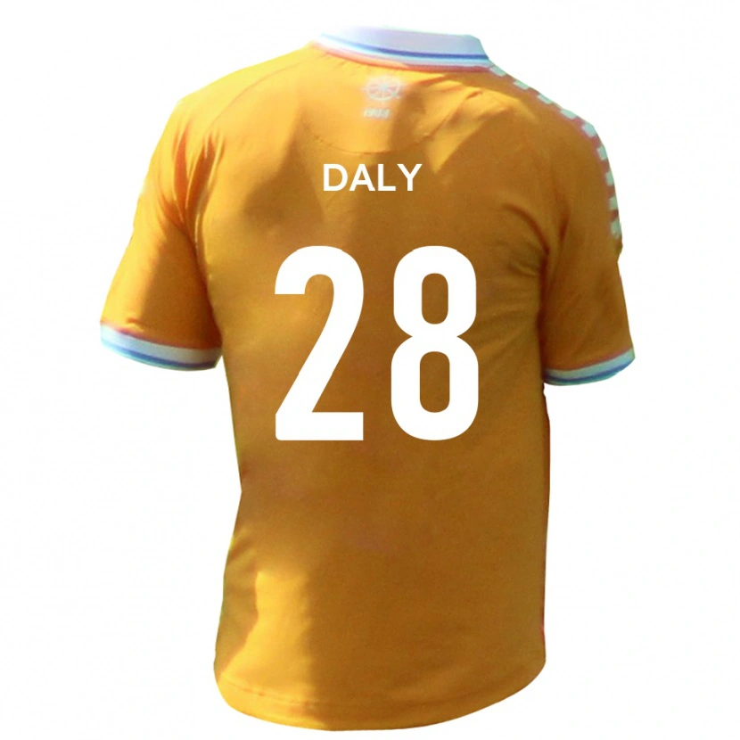 Danxen Kvinnor Matty Daly #28 Gul Blå Bortatröja Matchtröjor 2025/26 Tröjor T-Tröja