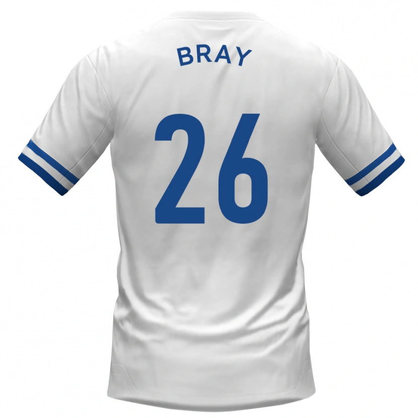 Danxen Kvinnor Owen Bray #26 Vit Blå Bortatröja Matchtröjor 2025/26 Tröjor T-Tröja
