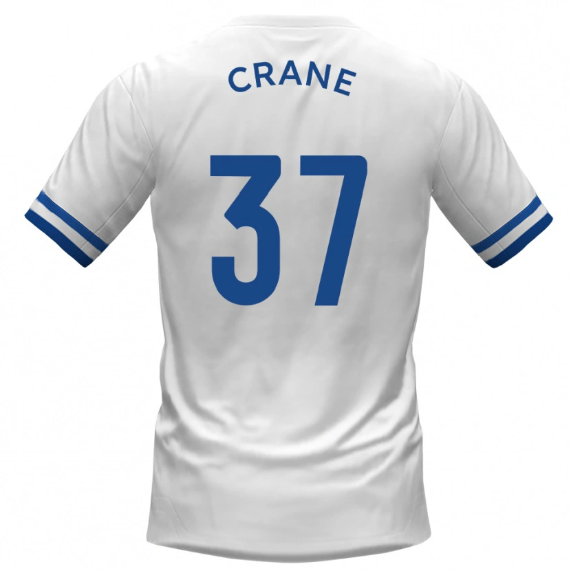 Danxen Kvinnor Nick Crane #37 Vit Blå Bortatröja Matchtröjor 2025/26 Tröjor T-Tröja