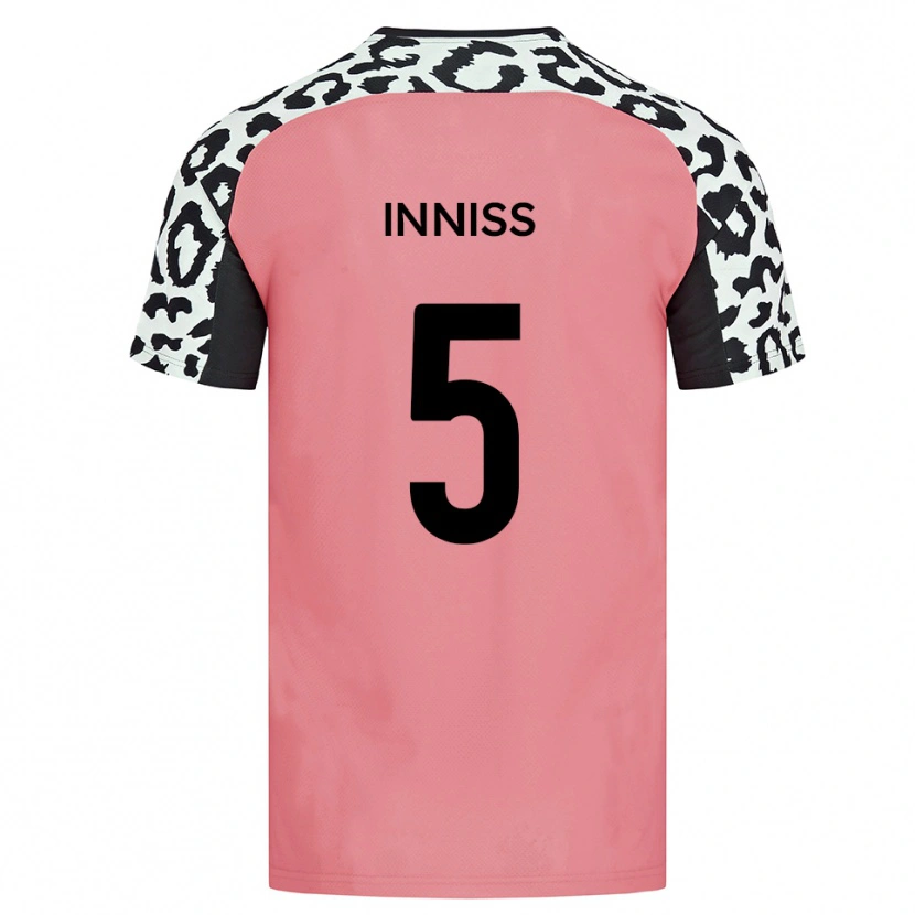Danxen Kvinnor Ryan Inniss #5 Rosa Svart Bortatröja Matchtröjor 2025/26 Tröjor T-Tröja