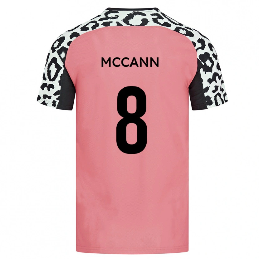 Danxen Kvinnor Charlie Mccann #8 Rosa Svart Bortatröja Matchtröjor 2025/26 Tröjor T-Tröja