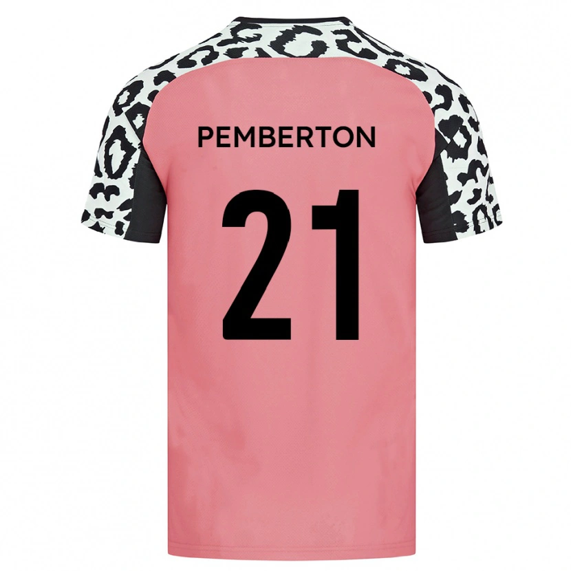 Danxen Kvinnor Tre Pemberton #21 Rosa Svart Bortatröja Matchtröjor 2025/26 Tröjor T-Tröja