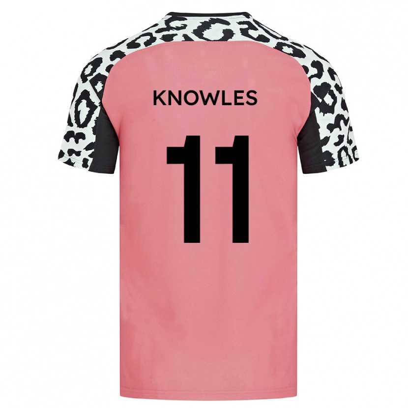 Danxen Kvinnor Tom Knowles #11 Rosa Svart Bortatröja Matchtröjor 2025/26 Tröjor T-Tröja