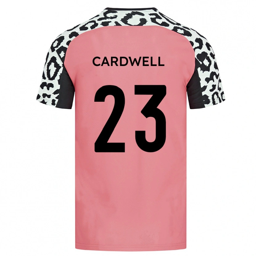 Danxen Kvinnor Harry Cardwell #23 Rosa Svart Bortatröja Matchtröjor 2025/26 Tröjor T-Tröja