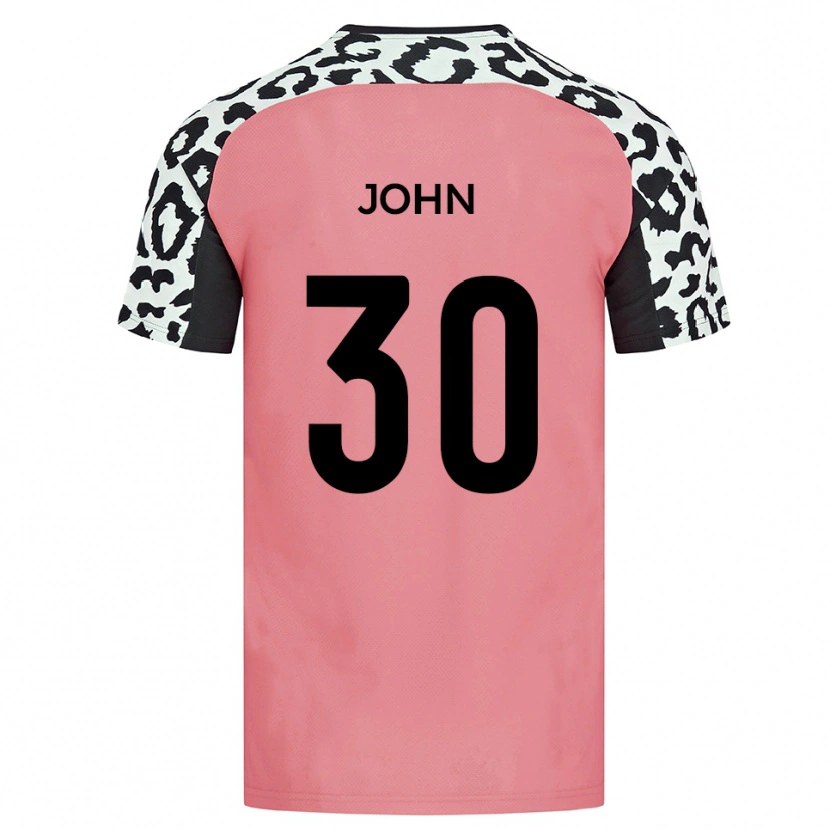 Danxen Kvinnor Dylan John #30 Rosa Svart Bortatröja Matchtröjor 2025/26 Tröjor T-Tröja