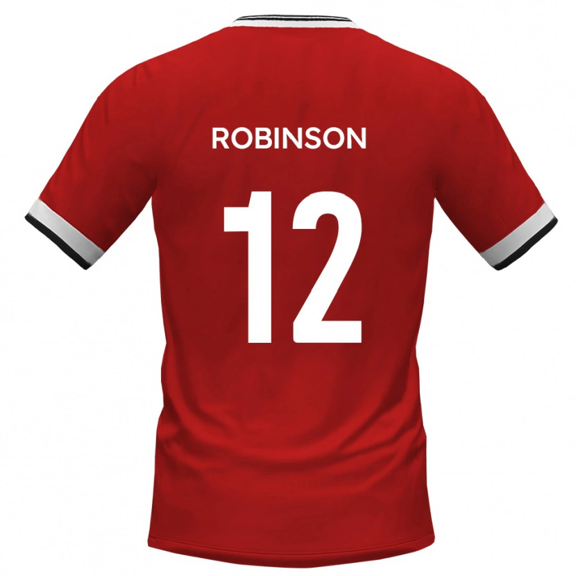 Danxen Kvinnor Matt Robinson #12 Vit Svart Bortatröja Matchtröjor 2025/26 Tröjor T-Tröja
