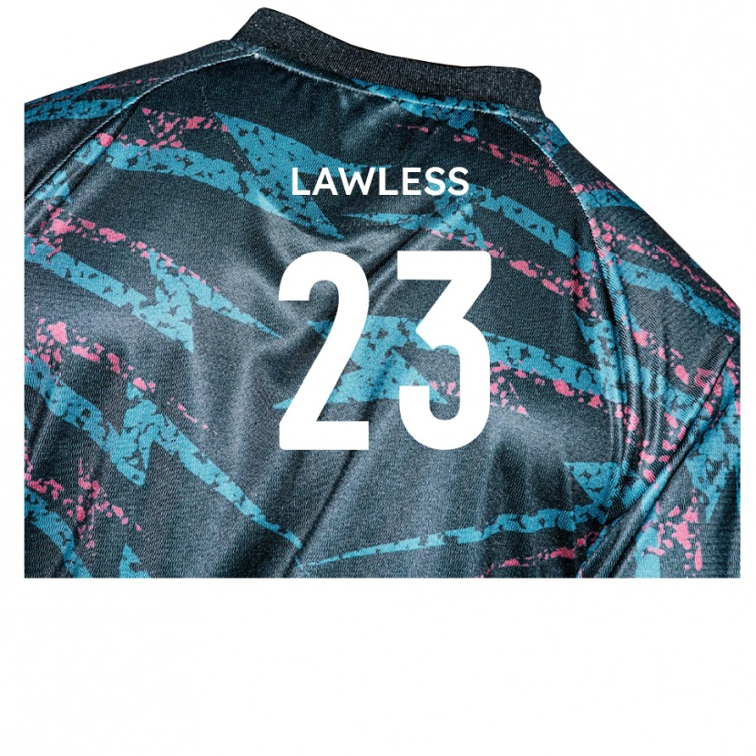 Danxen Kvinnor Conor Lawless #23 Svart Marin Bortatröja Matchtröjor 2025/26 Tröjor T-Tröja