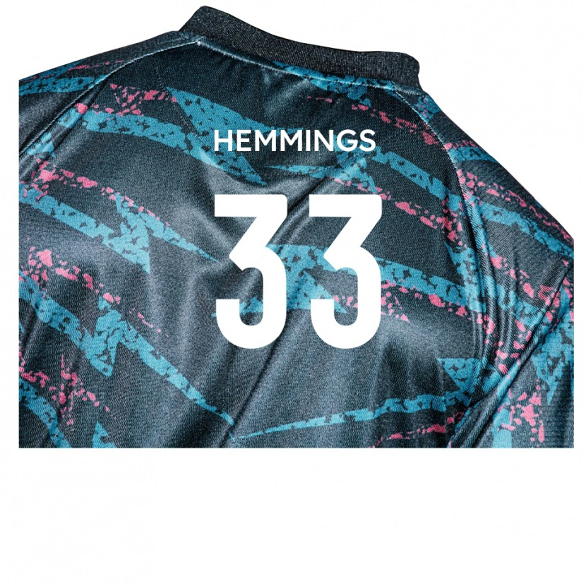 Danxen Kvinnor Ashley Hemmings #33 Svart Marin Bortatröja Matchtröjor 2025/26 Tröjor T-Tröja