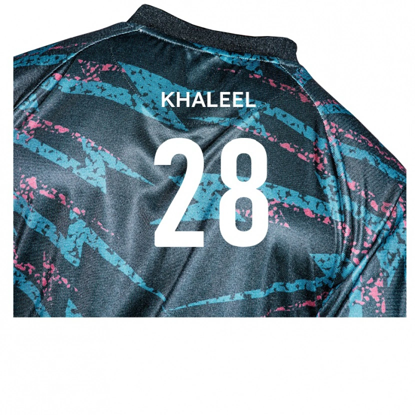 Danxen Kvinnor Rafiq Khaleel #28 Svart Marin Bortatröja Matchtröjor 2025/26 Tröjor T-Tröja