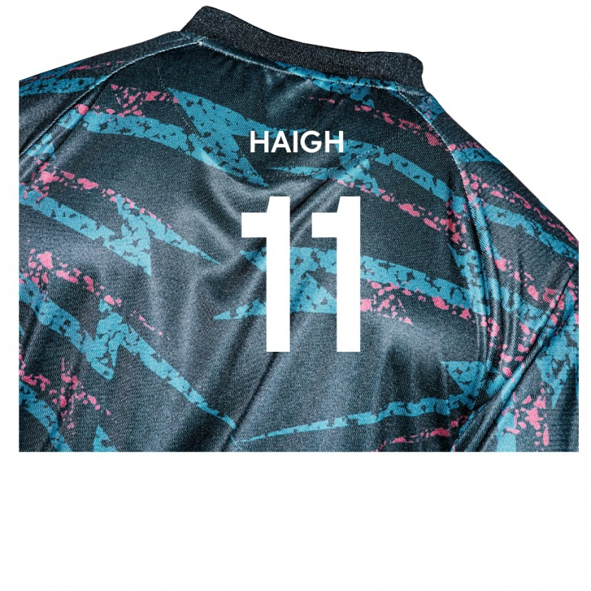 Danxen Kvinnor Joe Haigh #11 Svart Marin Bortatröja Matchtröjor 2025/26 Tröjor T-Tröja