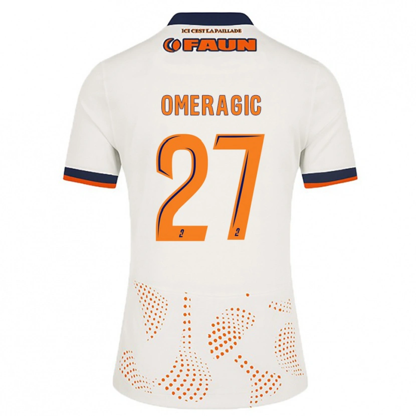 Danxen Kvinnor Becir Omeragic #27 Vit Orange Bortatröja Matchtröjor 2025/26 Tröjor T-Tröja