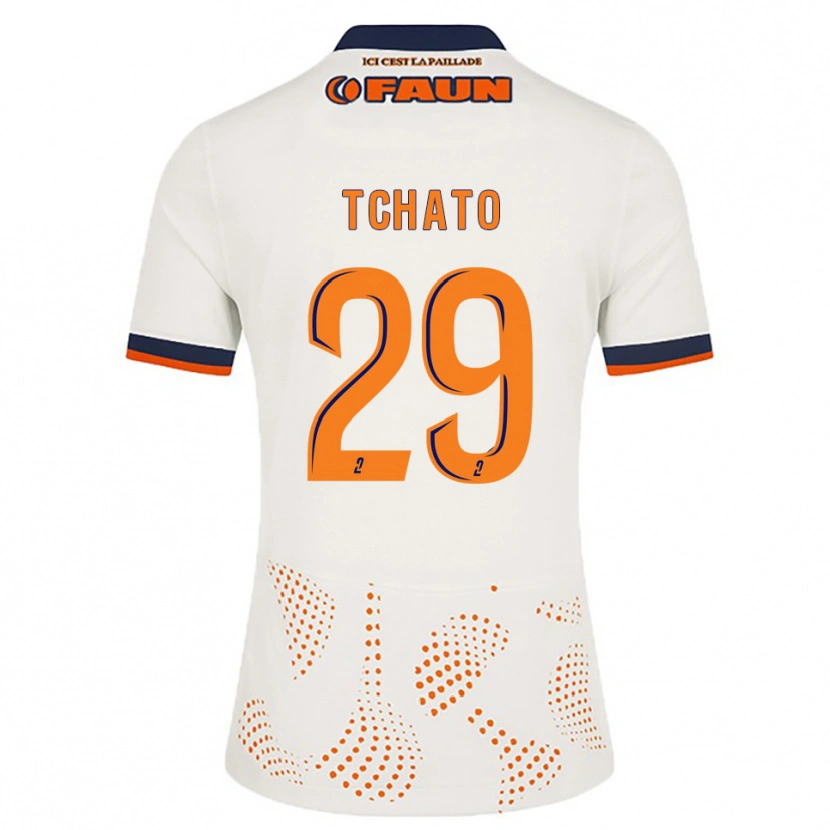 Danxen Kvinnor Enzo Tchato #29 Vit Orange Bortatröja Matchtröjor 2025/26 Tröjor T-Tröja