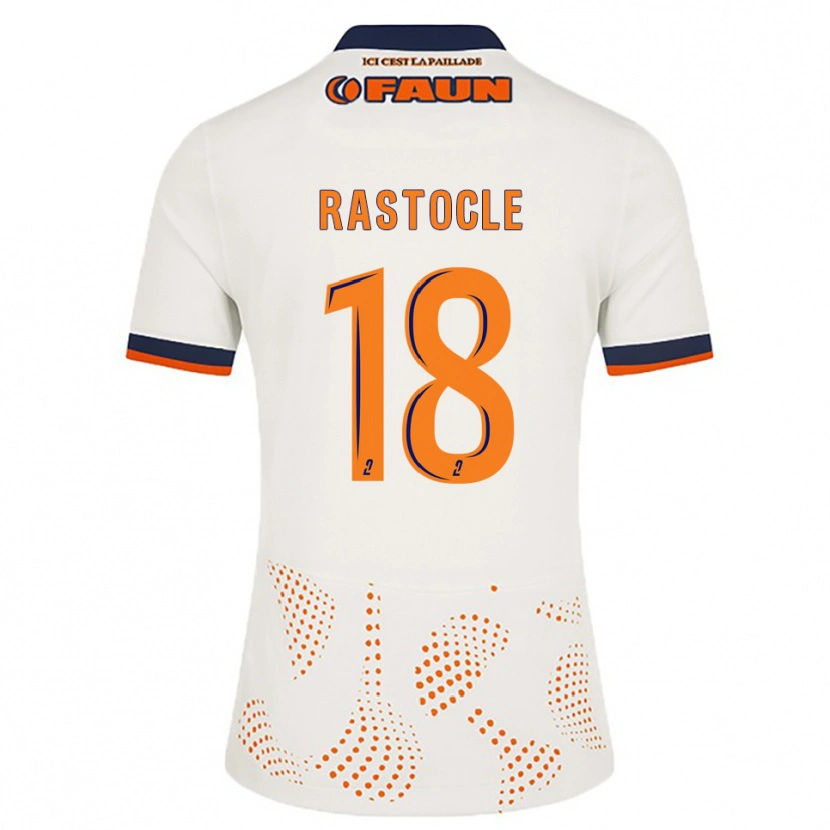 Danxen Kvinnor Jade Rastocle #18 Vit Orange Bortatröja Matchtröjor 2025/26 Tröjor T-Tröja