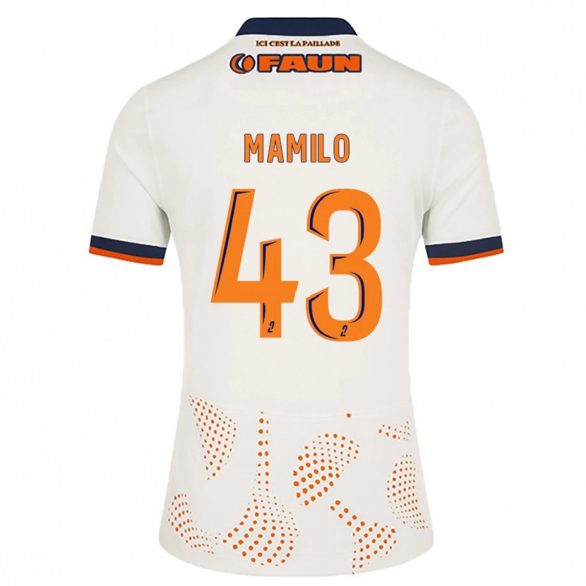 Danxen Kvinnor Craig Mamilo #43 Vit Orange Bortatröja Matchtröjor 2025/26 Tröjor T-Tröja
