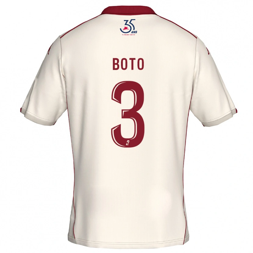 Danxen Kvinnor Kenji-Van Boto #3 Vit Burgundy Bortatröja Matchtröjor 2025/26 Tröjor T-Tröja