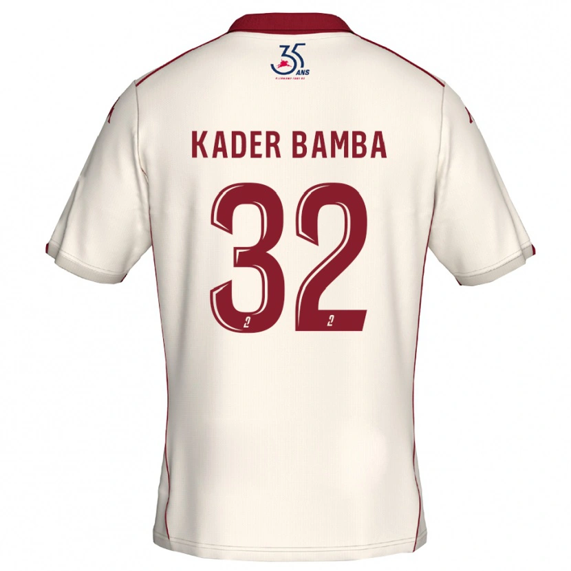 Danxen Kvinnor Abdoul Kader Bamba #32 Vit Burgundy Bortatröja Matchtröjor 2025/26 Tröjor T-Tröja